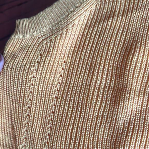 Mustard yellow knit Anthropologie tank top - Picture 2 of 6